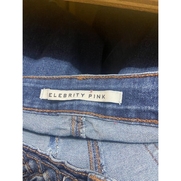 Celebrity Pink Flare Jeans Juniors 11/30 Blue Braided Waist Flare Bootcut Y2K - Picture 4 of 9